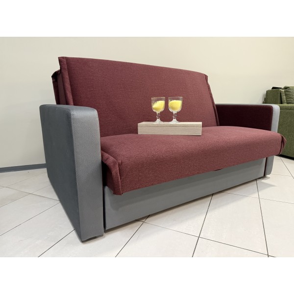 Dīvāns "Maija" 140 - uz priekšu izvelkams dīvāns ar atsperu blokiem Ogrē, Ogres mēbeles, mēbeles Ogrē