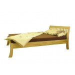 NIKO/ NETTA - Bērza koka gulta ar skaistu galvgali Ogrē Ogres mēbeles, mēbeļu veikals Ogre, ražots Latvijā