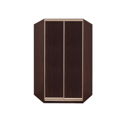 Stūra skapis ar bīdāmām durvīm